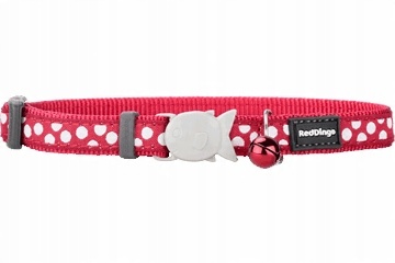 

Cat Collar Blue Spots Red Dingo obroża kot