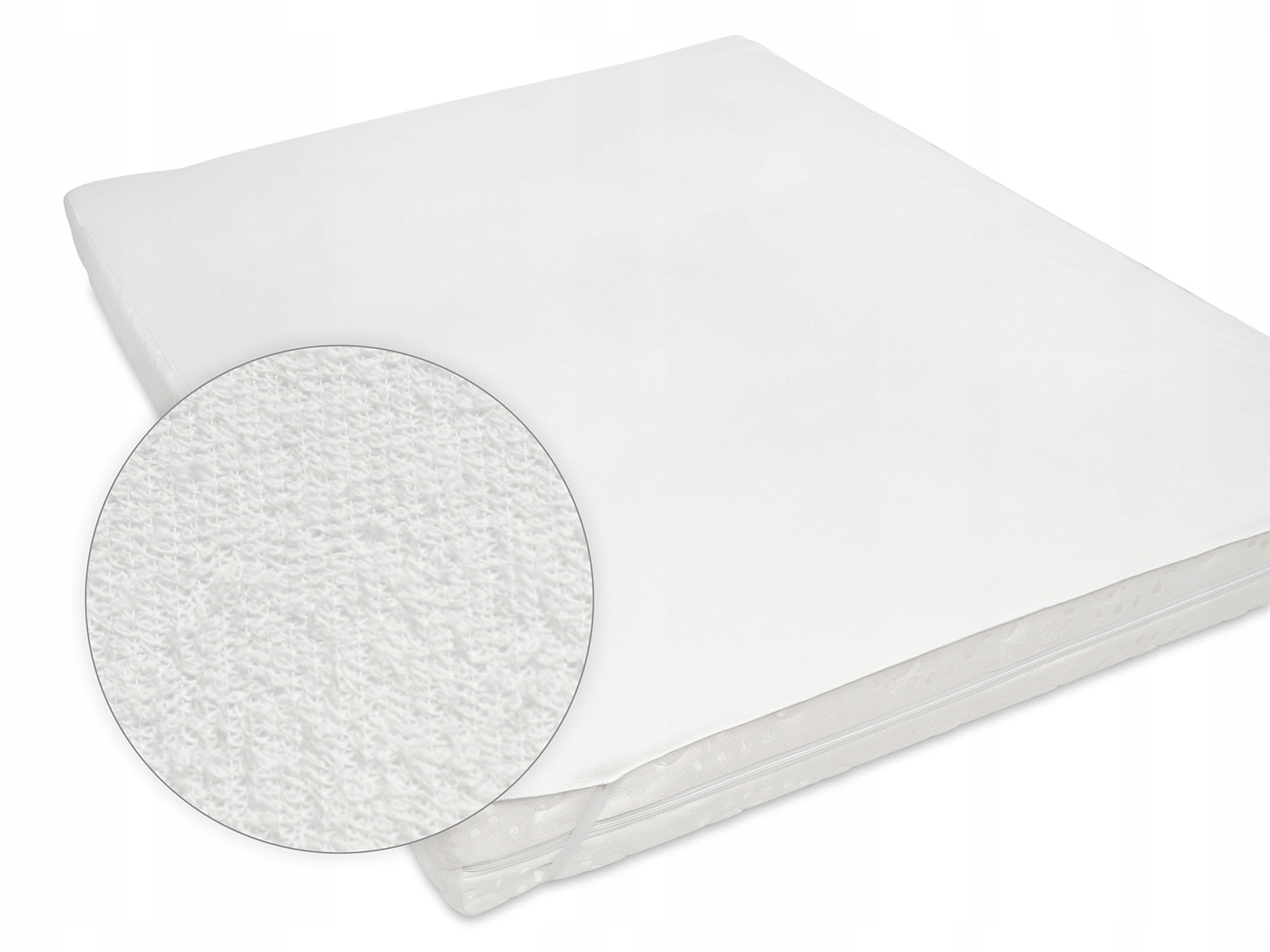 

Mata Na Materac Wodoodporna 100x200 CM Biała Gruba