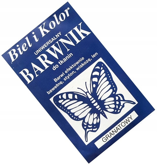 

Barwnik do Tkanin Bawełny Lnu Jeansu Granatowy