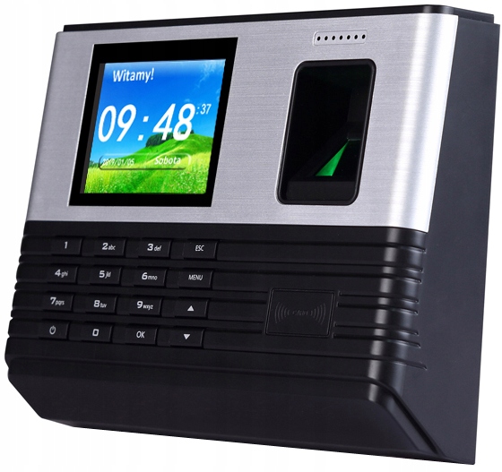 POLSKI SYSTEM Rejestrator pracy palec + RFID +WiFi Marka Realand