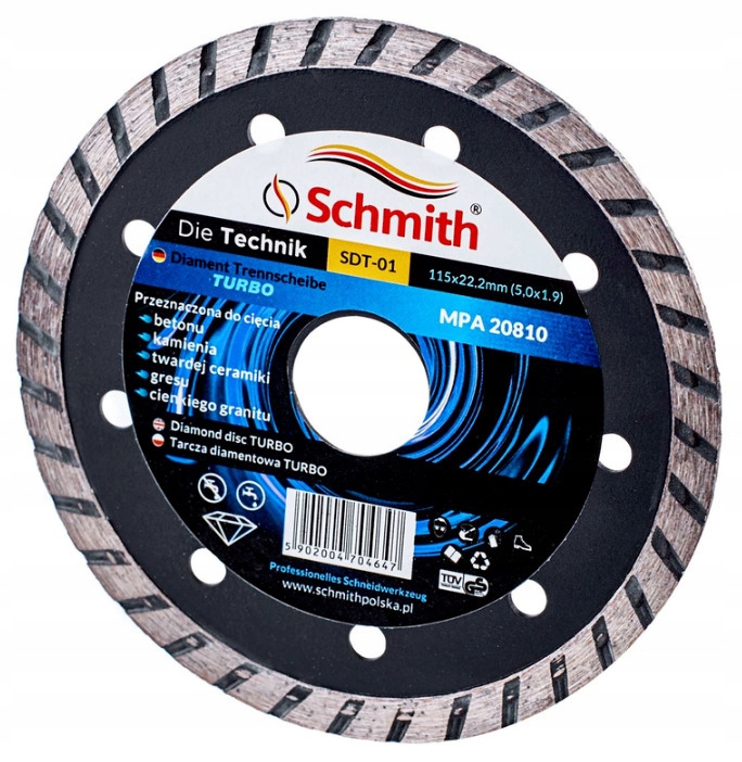 

Tarcza diamentowa 125mm Turbo Schmith
