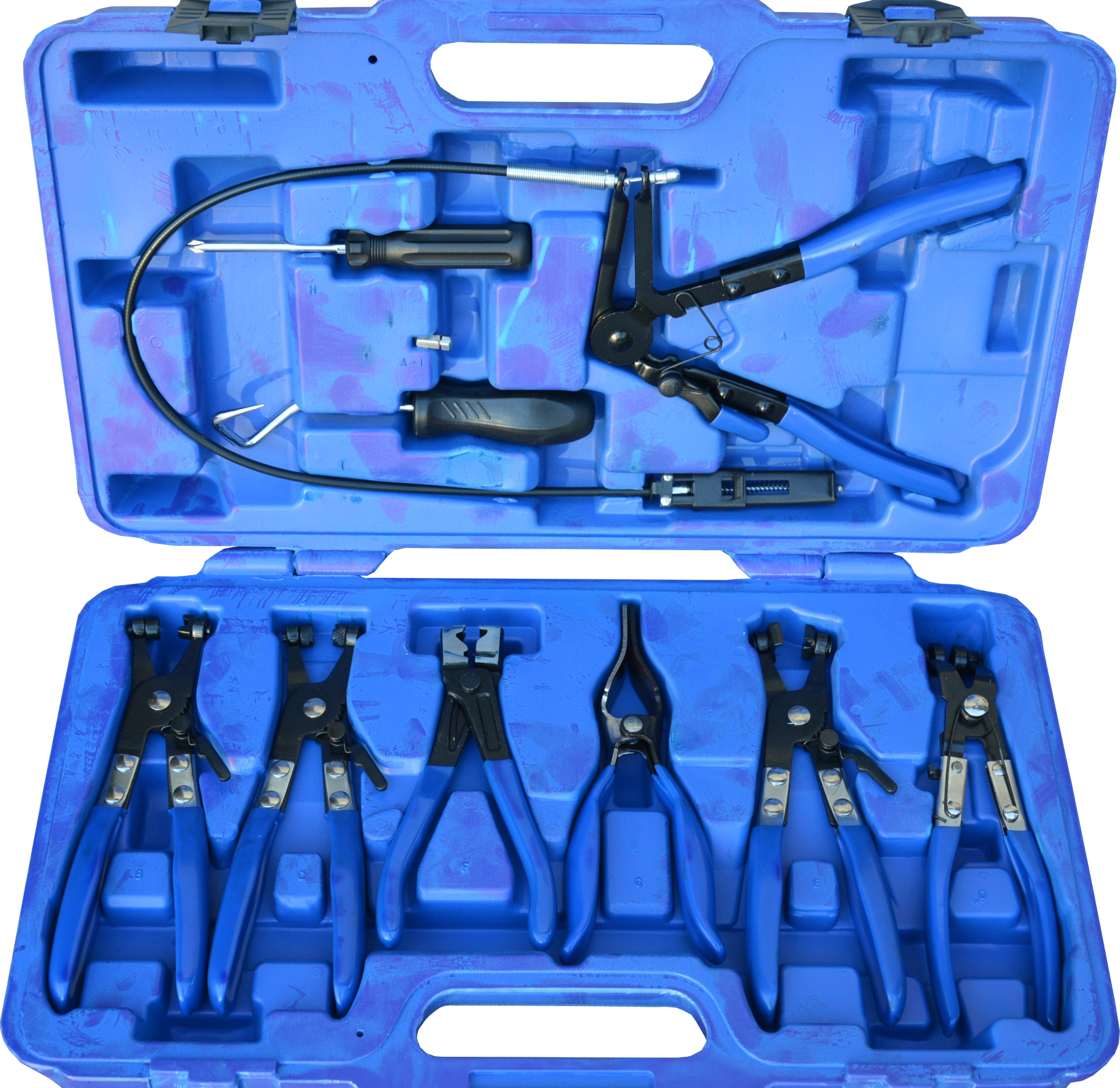 SZCZYPCE DO OPASEK ZACISKOWYCH ZESTAW 9 elementow