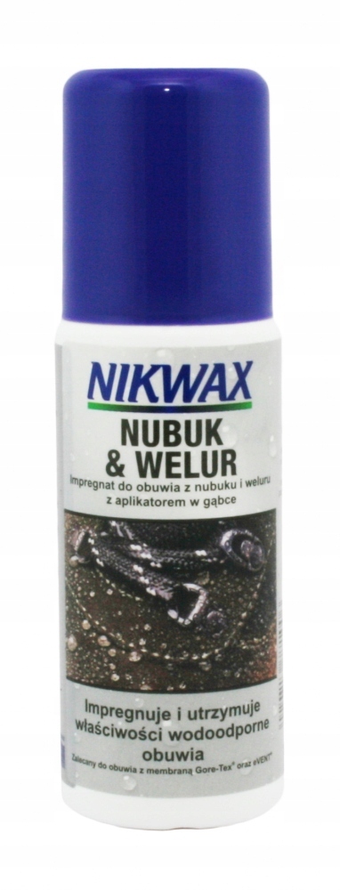 

Nikwax Impregnat Nubuk Welur Zamsz gąbka 125ml