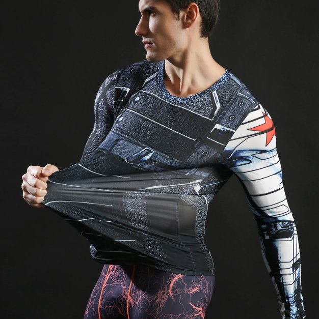 Koszulka Termoaktywna WINTER SOLDIER ZIMOWY S Rozmiar S