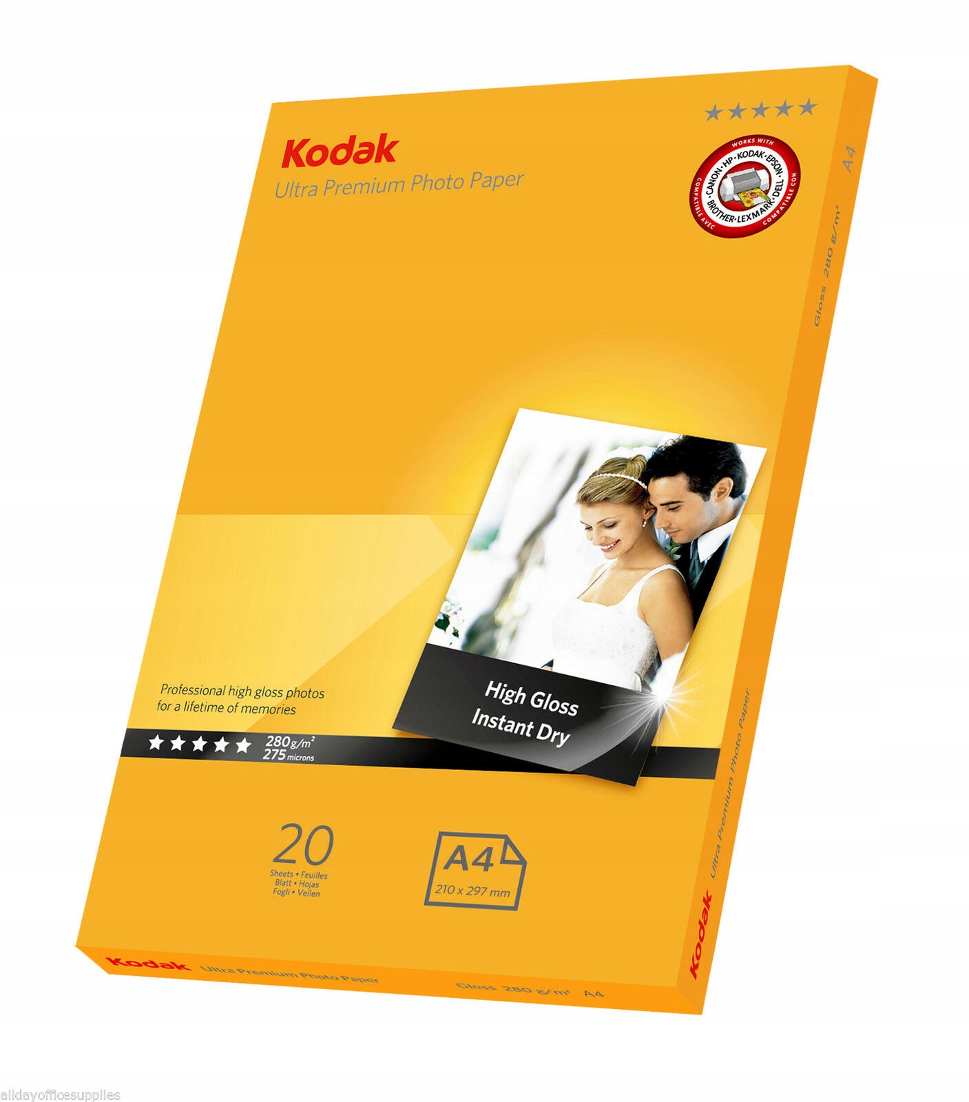 

Papier Fotograficzny Kodak A4 280g/m2 20ark Glossy