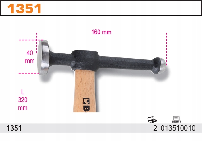 40ММ БЕТА 1351 ЖЕСТЯНОГО МОЛОТКА