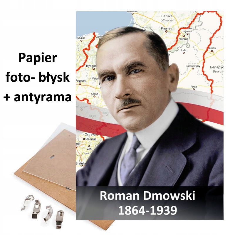 

Portret Zdjęcie Roman Dmowski W Antyramie Obraz