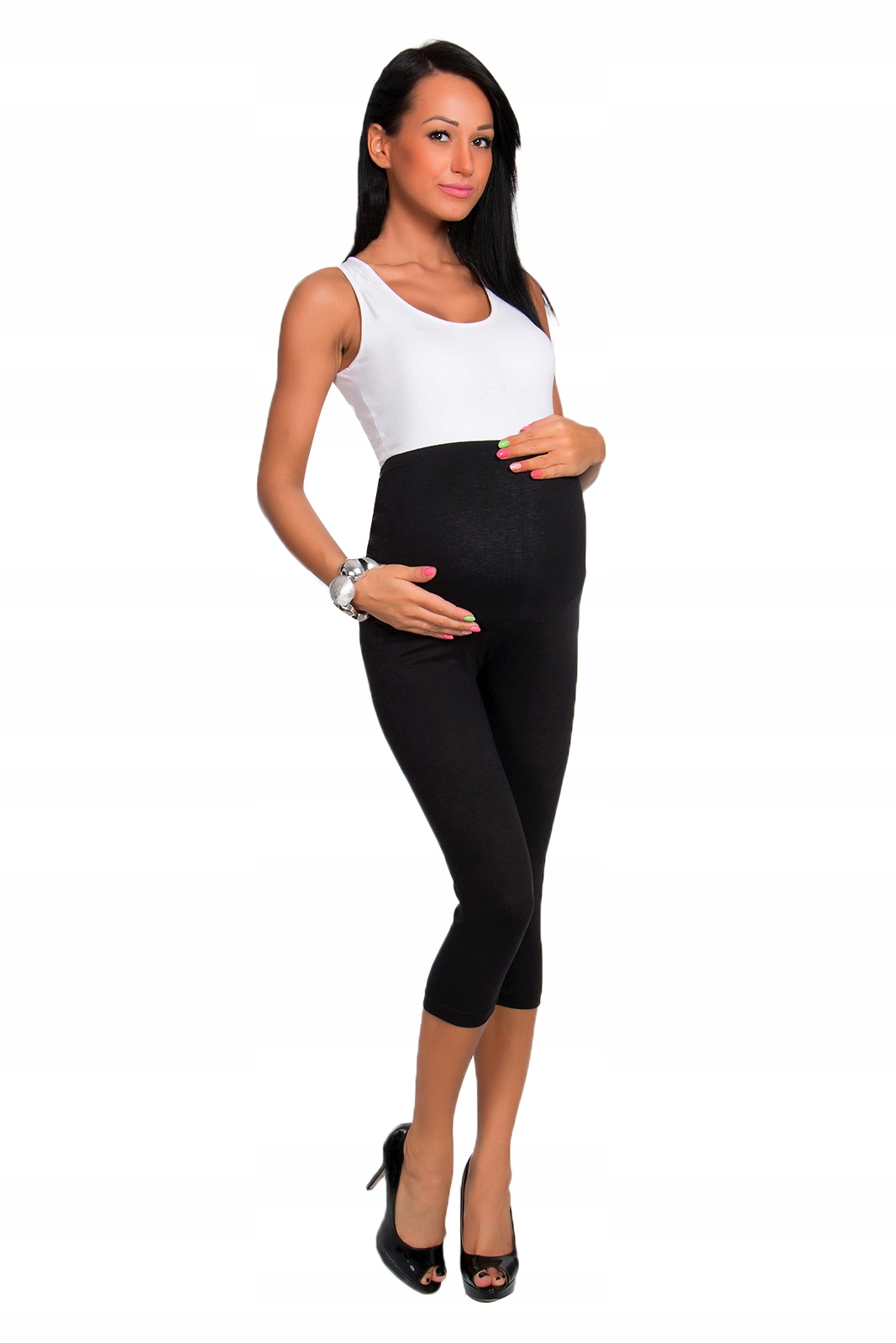 

Legginsy 3/4 Ciążowe Panel Kieszeń Lckp S/36