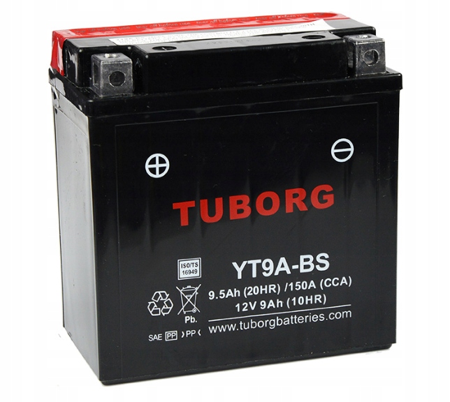 Akumulator Tuborg YT9A-BS YB9-B 9Ah Agm