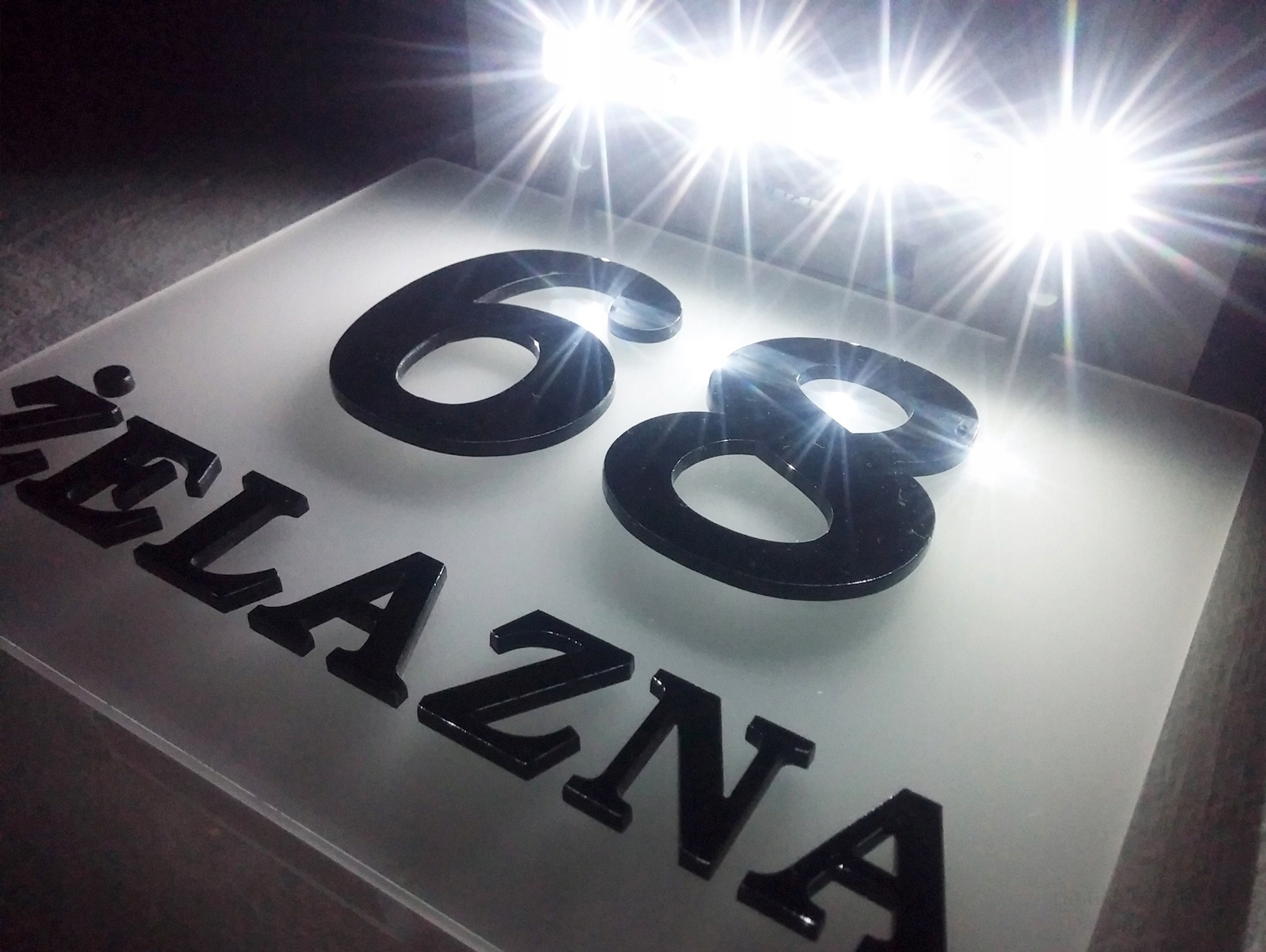 Tabliczka adresowa LED solar HQ PROJEKTY ZA DARMO