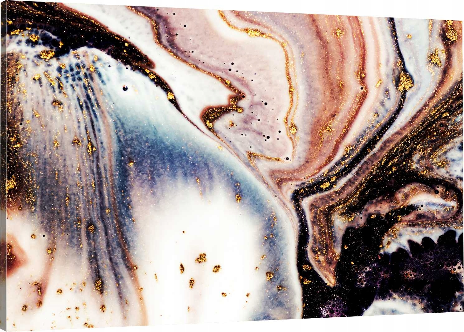 

Obraz Abstrakcyjny Na Płótnie Złoty Marmur 110x70