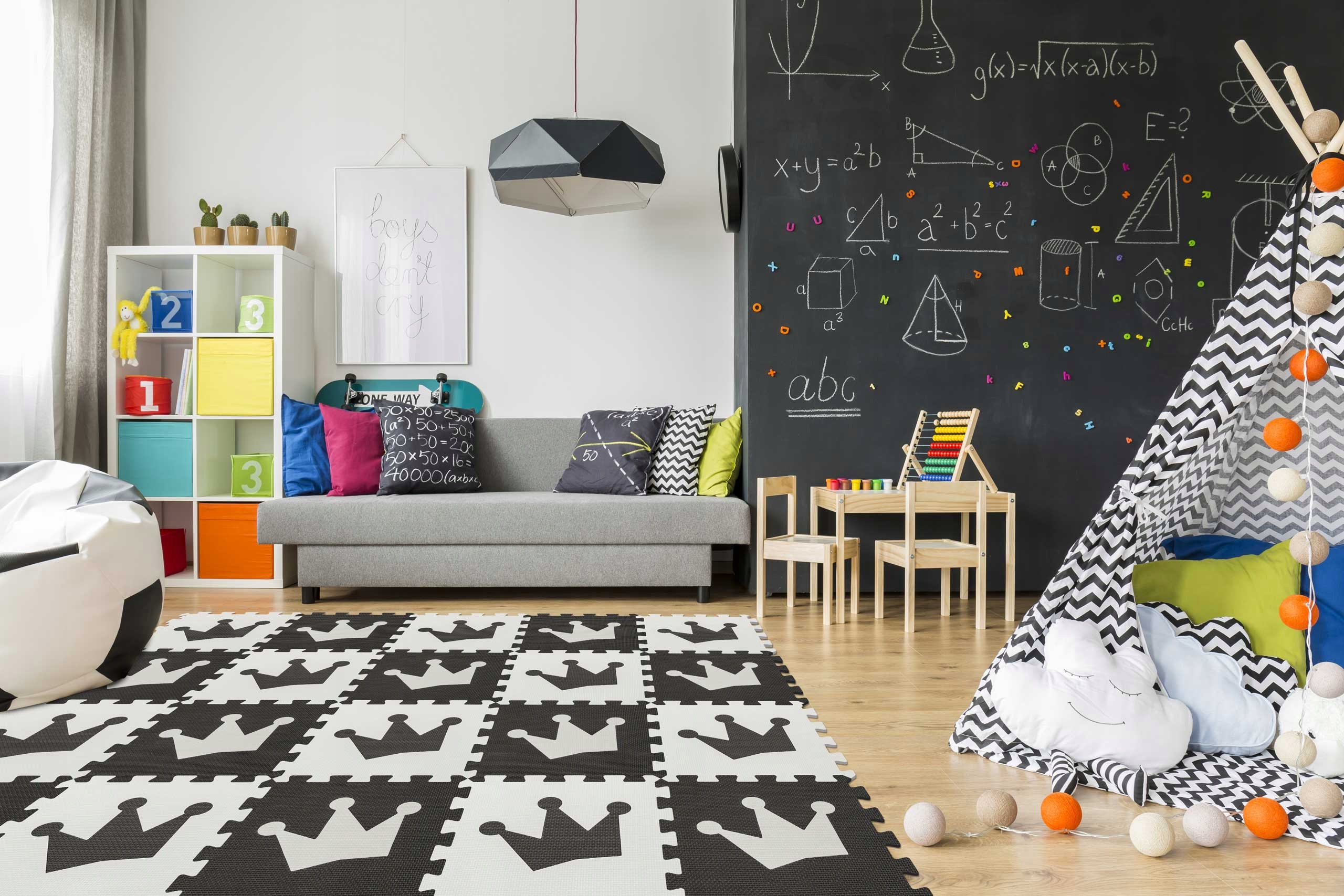 DUŻE PUZZLE PIANKOWE KORONA 30x30 10SZT GRUBE Kod producenta Shapes