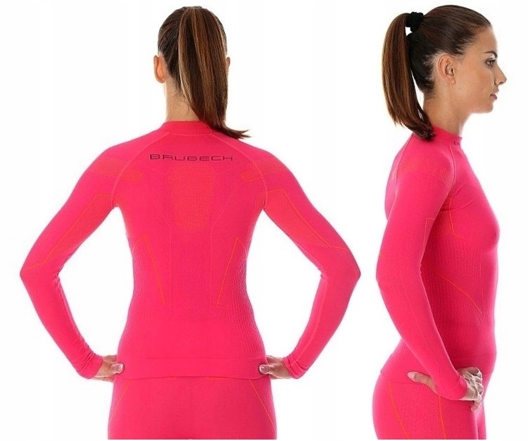 BRUBECK ELASTYCZNA termiczna KOSZULKA na NARTY -XS Model LS1310W