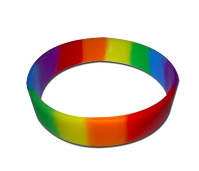 

Silikonowa opaska bransoletka Lgbt Pride