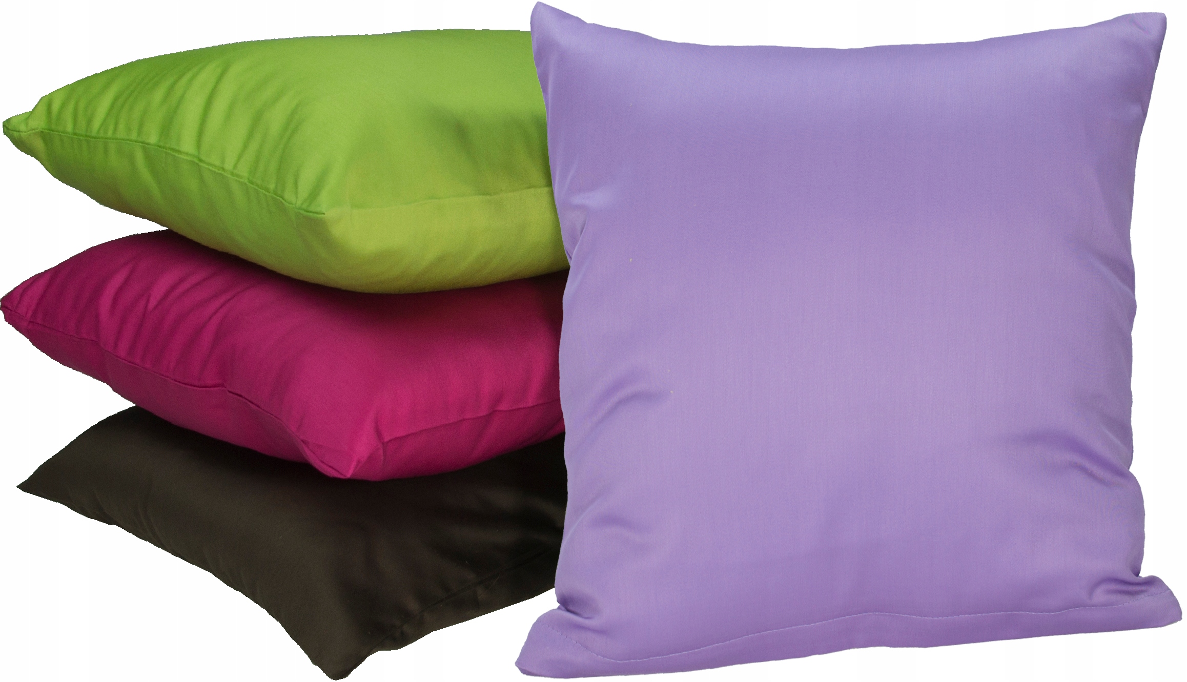 FIOLETOWA Poszewka na poduszkę 70x80 satyna Szerokość produktu 60 cm