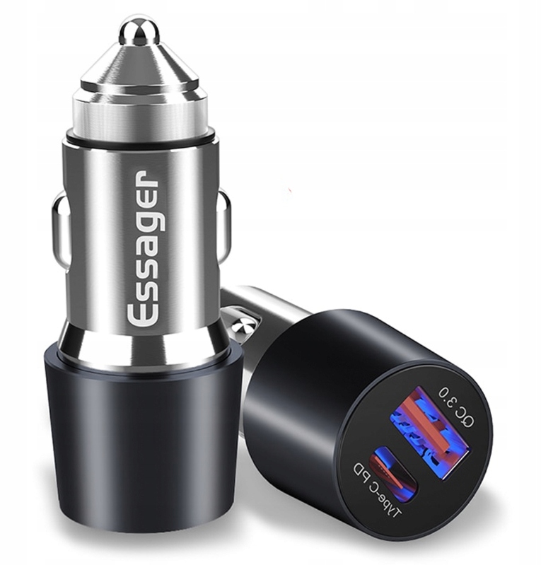 

Wtyczka Usb ładowarka samochodowa Typu C Usb B3G