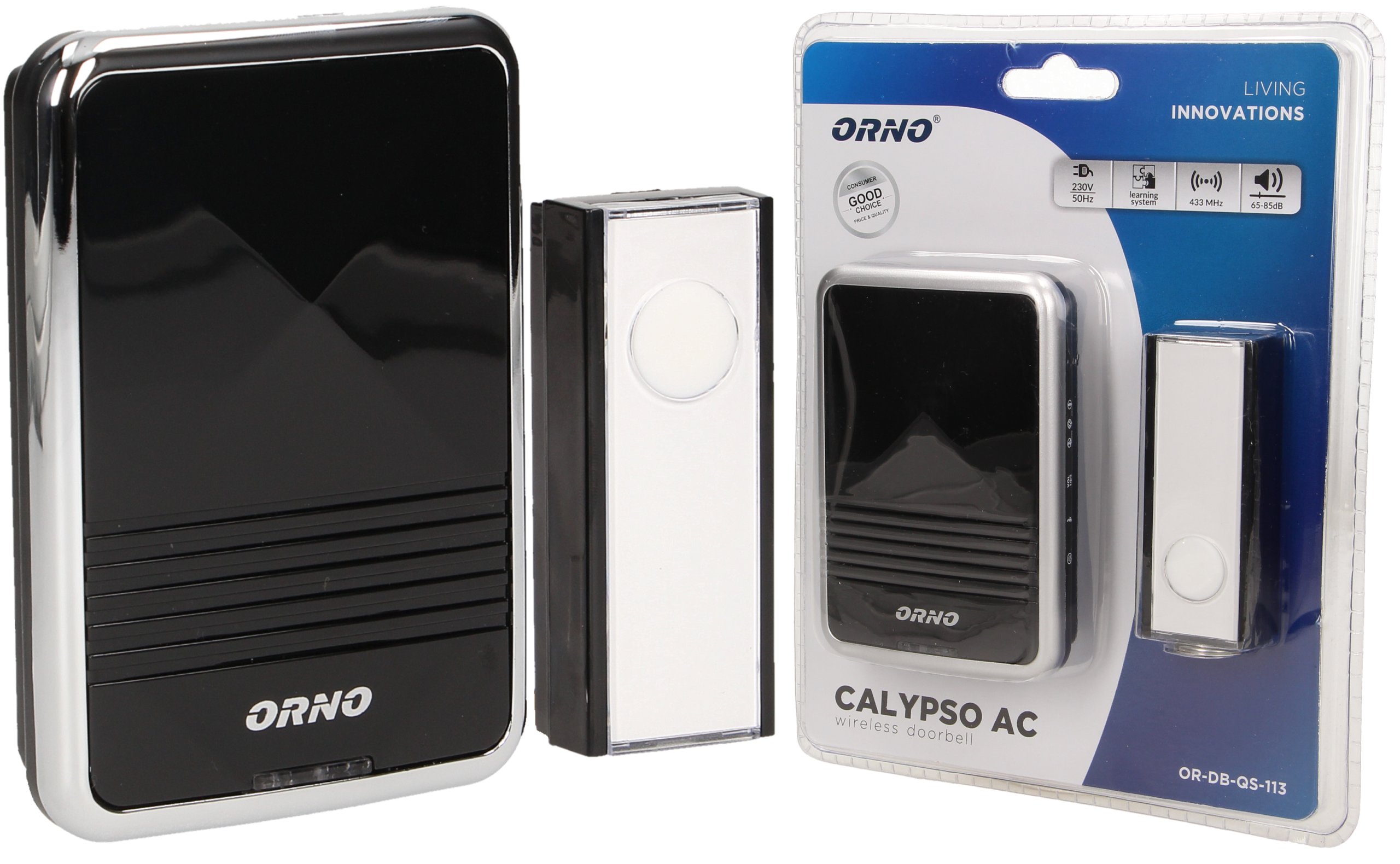 

Dzwonek Bezprzewodowy 230V IP44 120M Orno QS-113