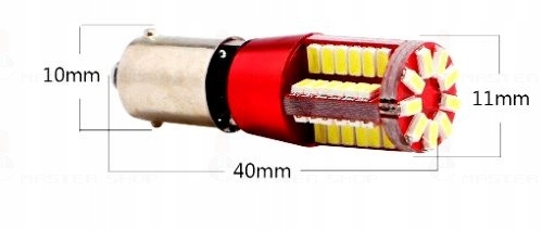 ŻARÓWKA BA9S LED 57 SMD T4W 3014 BIAŁA Producent inny