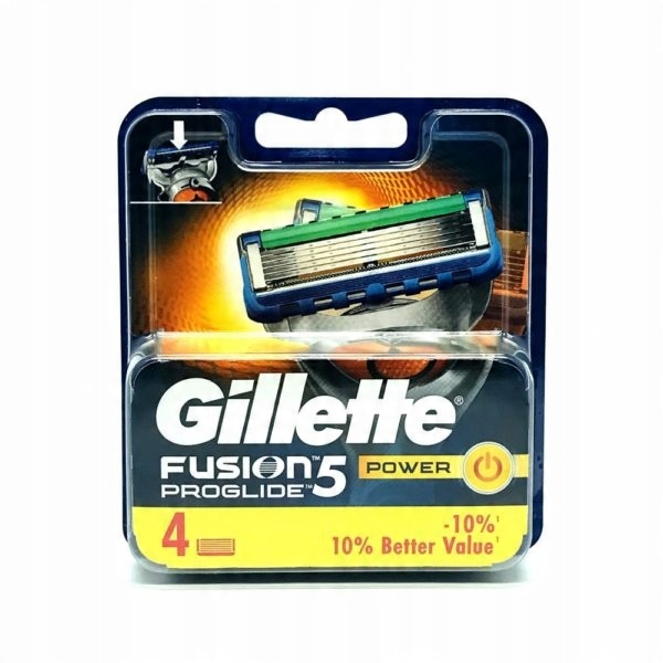 

4 x Gillette Fusion Proglide Power Wkłady Oryginał