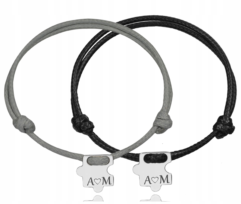 

1021 Bransoletki z grawerem dla zakochanych, pary