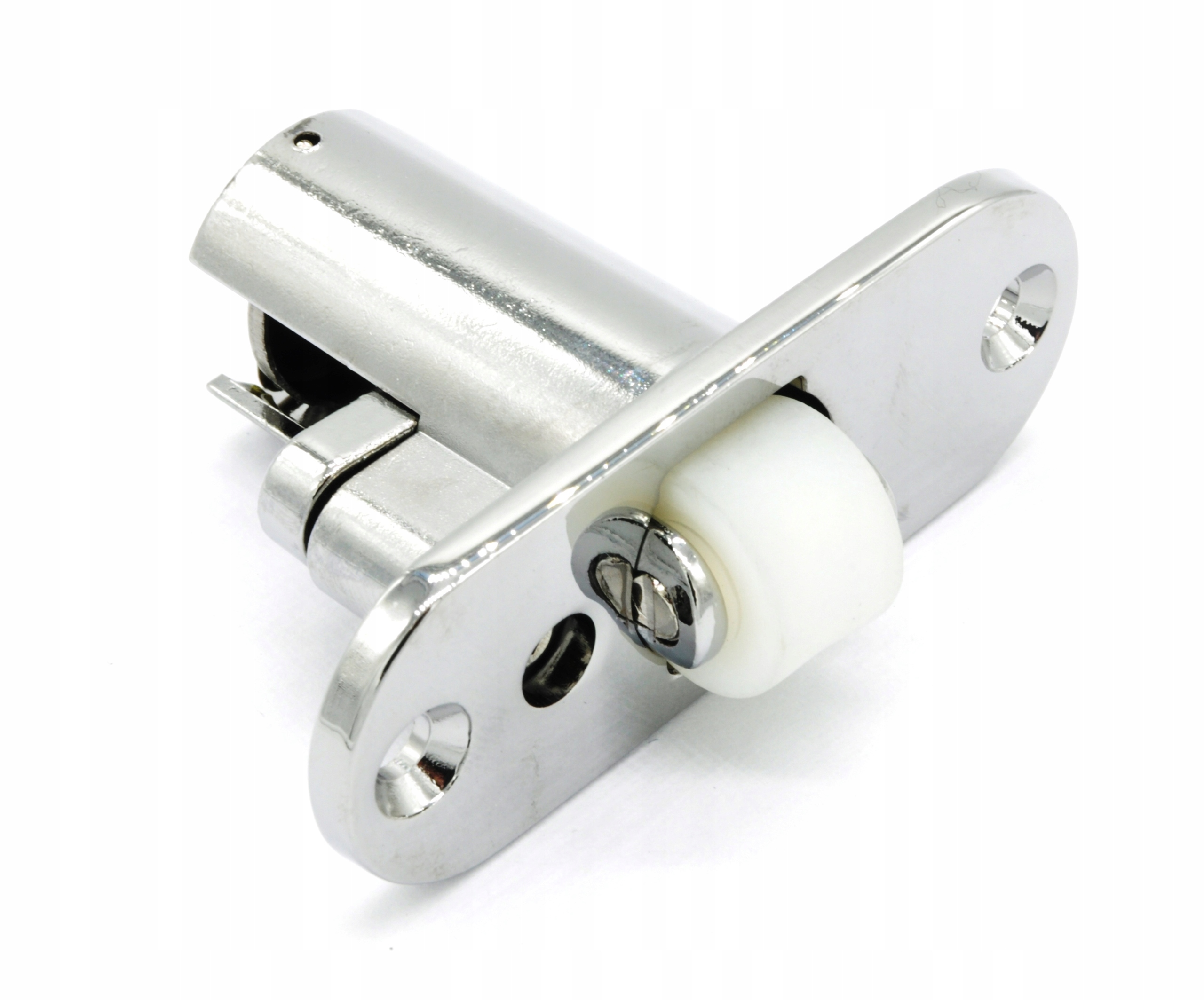 ZAMEK WPUSZCZANY ROLKOWY ZATRZASK ZATRZASKOWY DRZWI SAUNY CHROM REGULOWANY