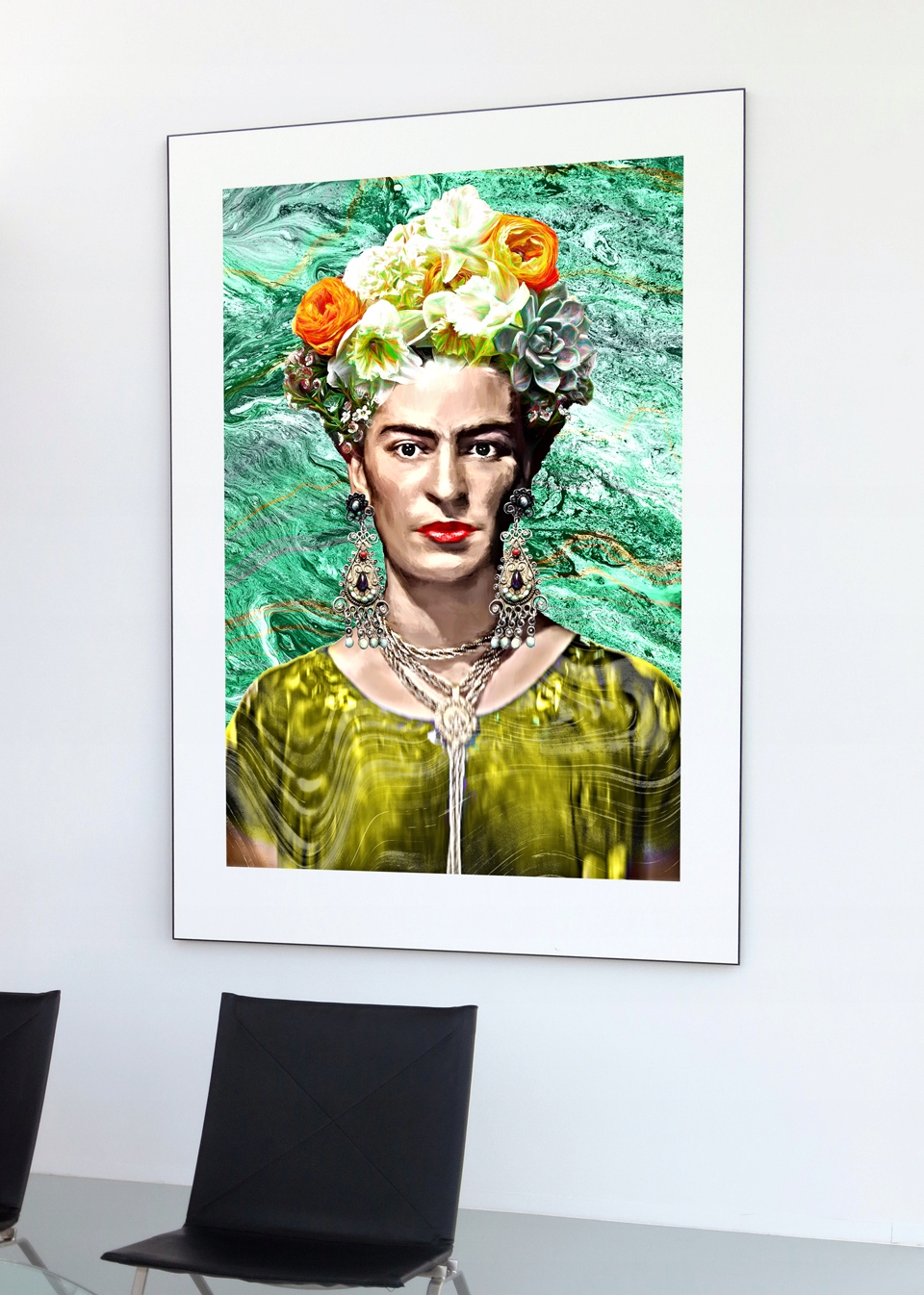 Frida Kahlo Elegancki Unikatowy Poster Plakat A3