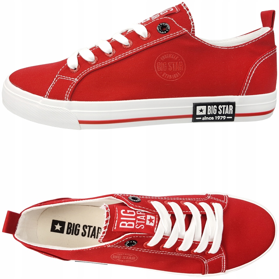 

Trampki Big Star męskie czerwone buty FF174120 40