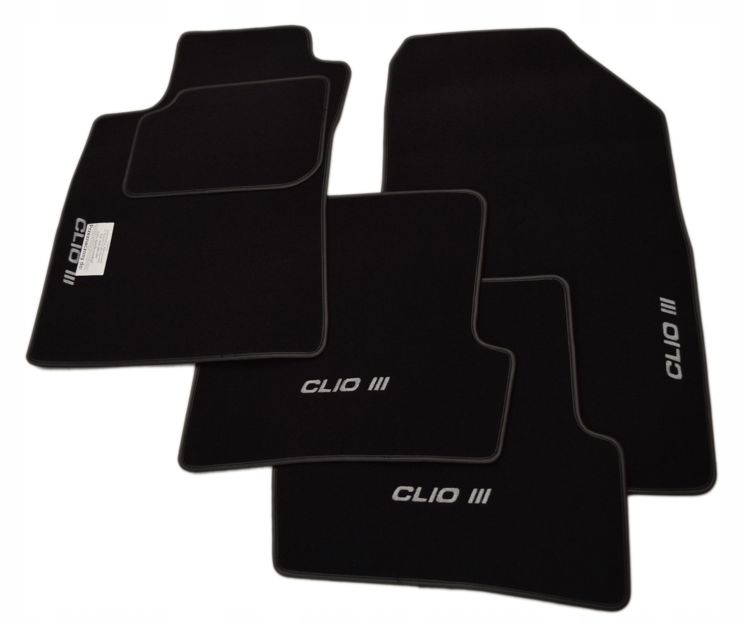 Renault Clio III Dywaniki welurowe CL HAFTx4
