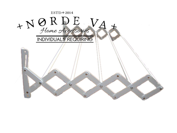 

Metalowa suszarka Harmonijkowa biała 60cm Mocna