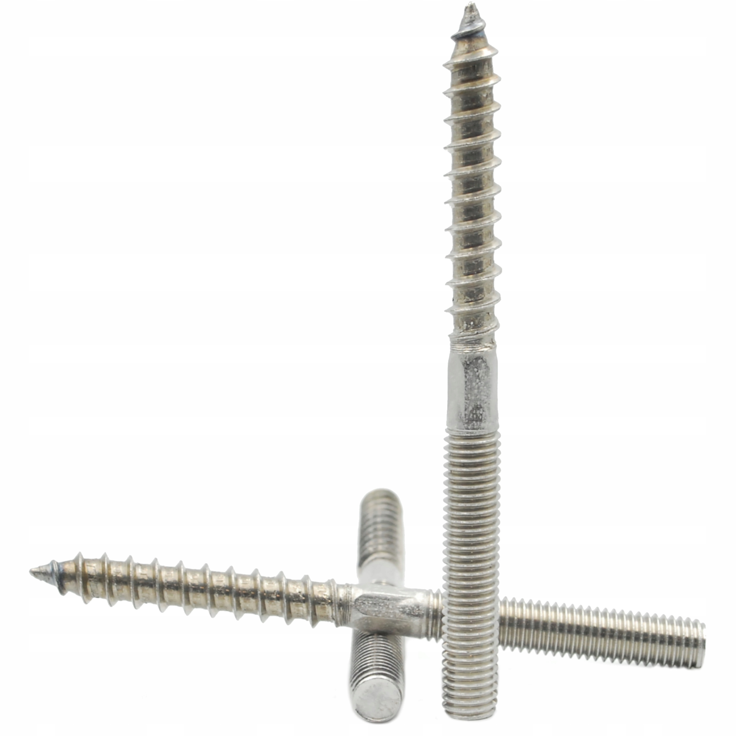 

M8X80 Dwugwint Nierdzewny A2 Inox Wkręt Do Drewna