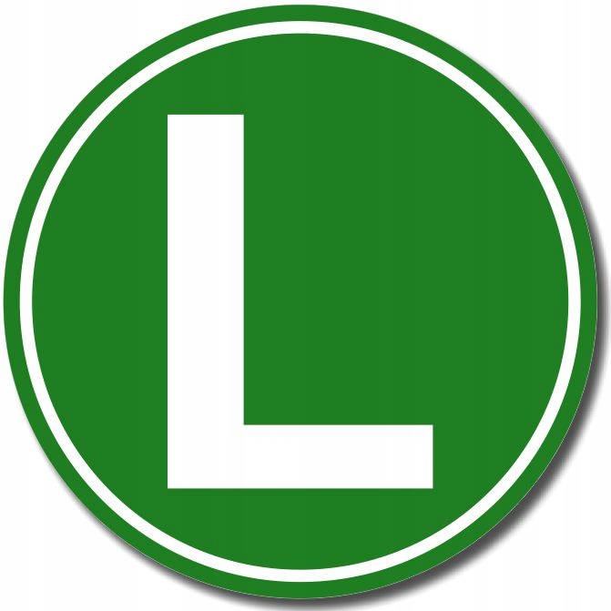

Naklejka litera L oznaczenie Niski Hałas Tir 20 cm