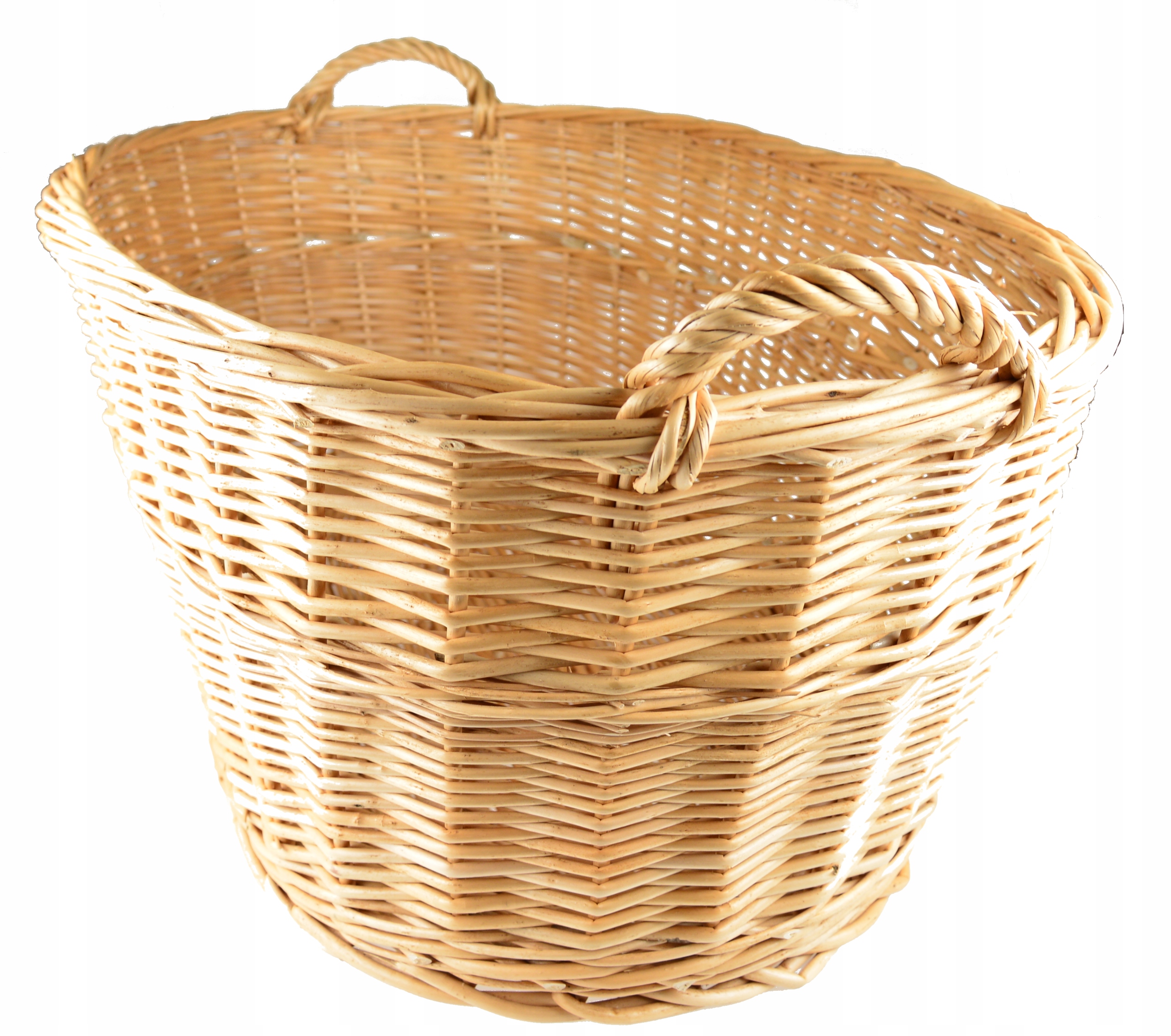 Wiklinowy KOSZ NA DREWNO BIELIZNĘ ZABAWKI 90CM