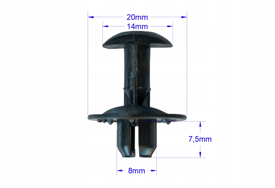 SPINKA KOŁEK NADKOLA FORD FIESTA MK VI 6 2008-2017 Producent części Trustom