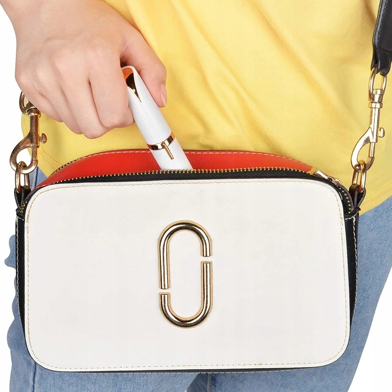 Depilator Trymer brwi Twarzy FLAWLESS BROWS Kolor dominujący biały