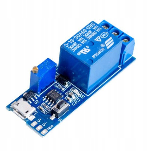 

Moduł przekaźnik opóźniacz czasowy 5-30V 10A Usb