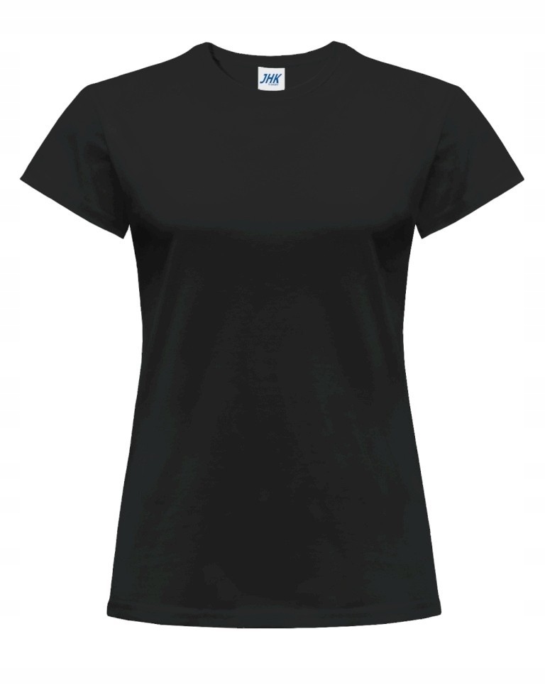 

T-shirt damski czarny Jhk 170 g 100% bawełna XL
