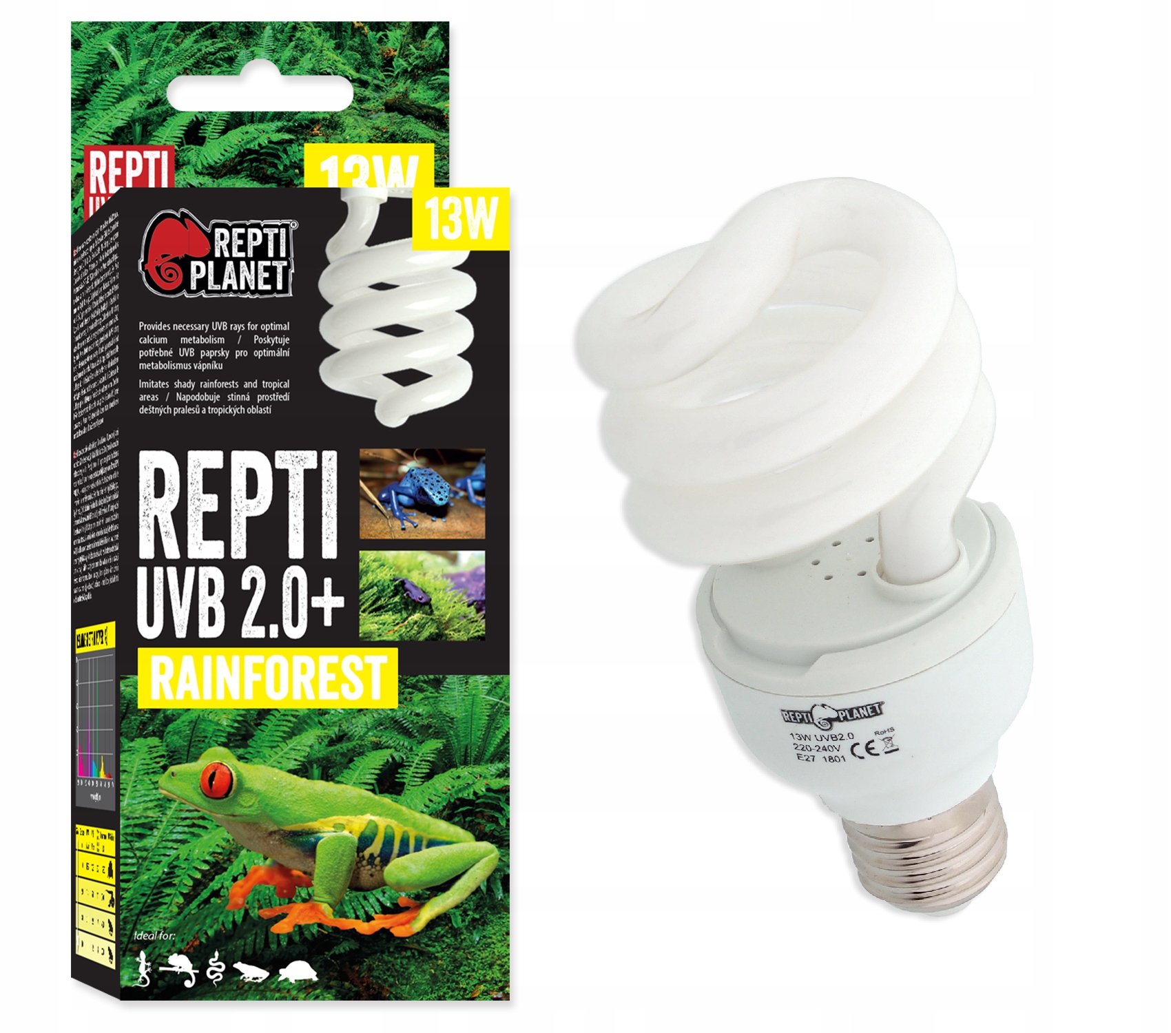 

Repti Planet Repti 2.0 13W Żarówka Uvb Terrarium