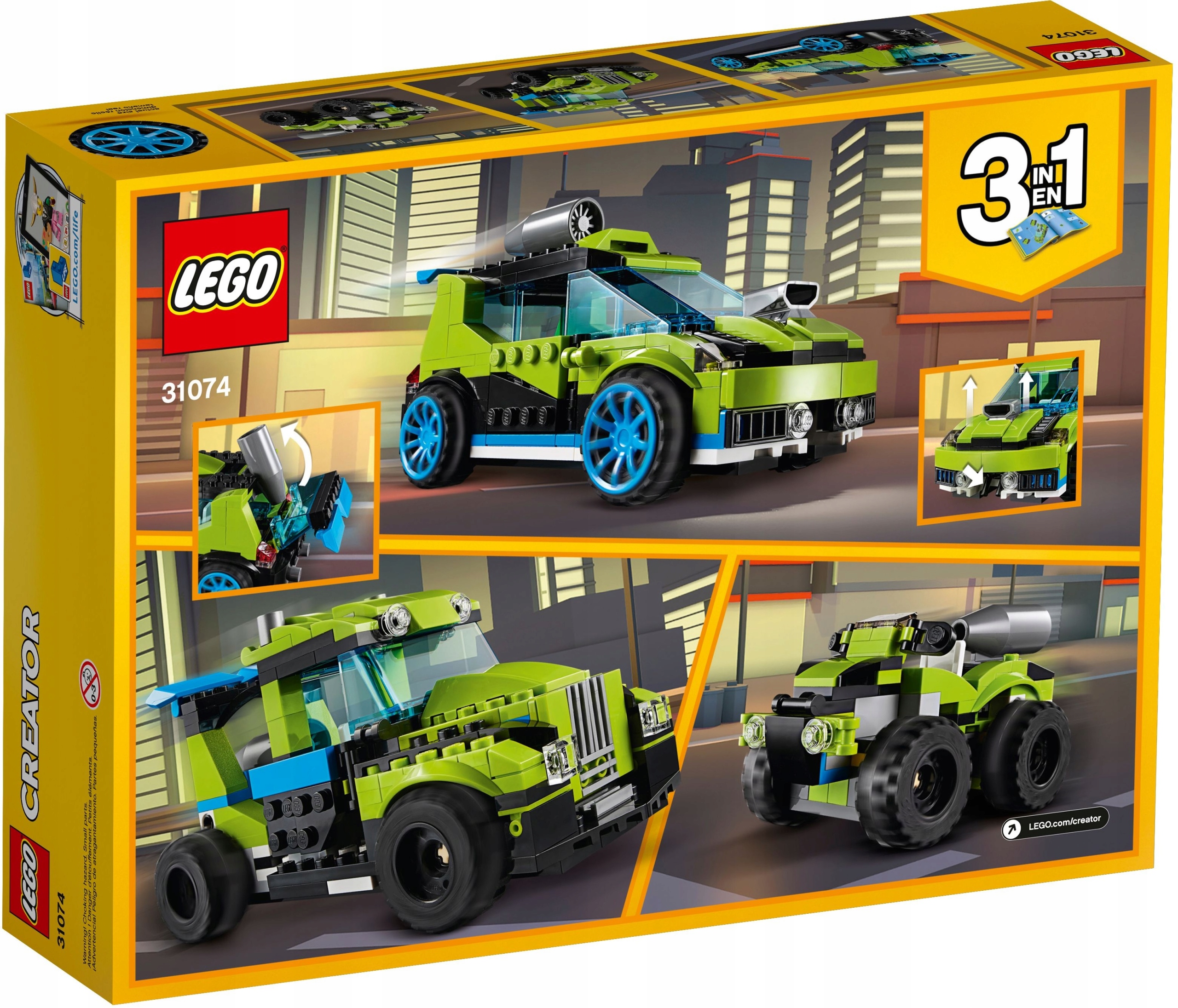 LEGO CREATOR 3W1 31074 AUTO RAJDOWE WRC QUAD sklep Marka LEGO