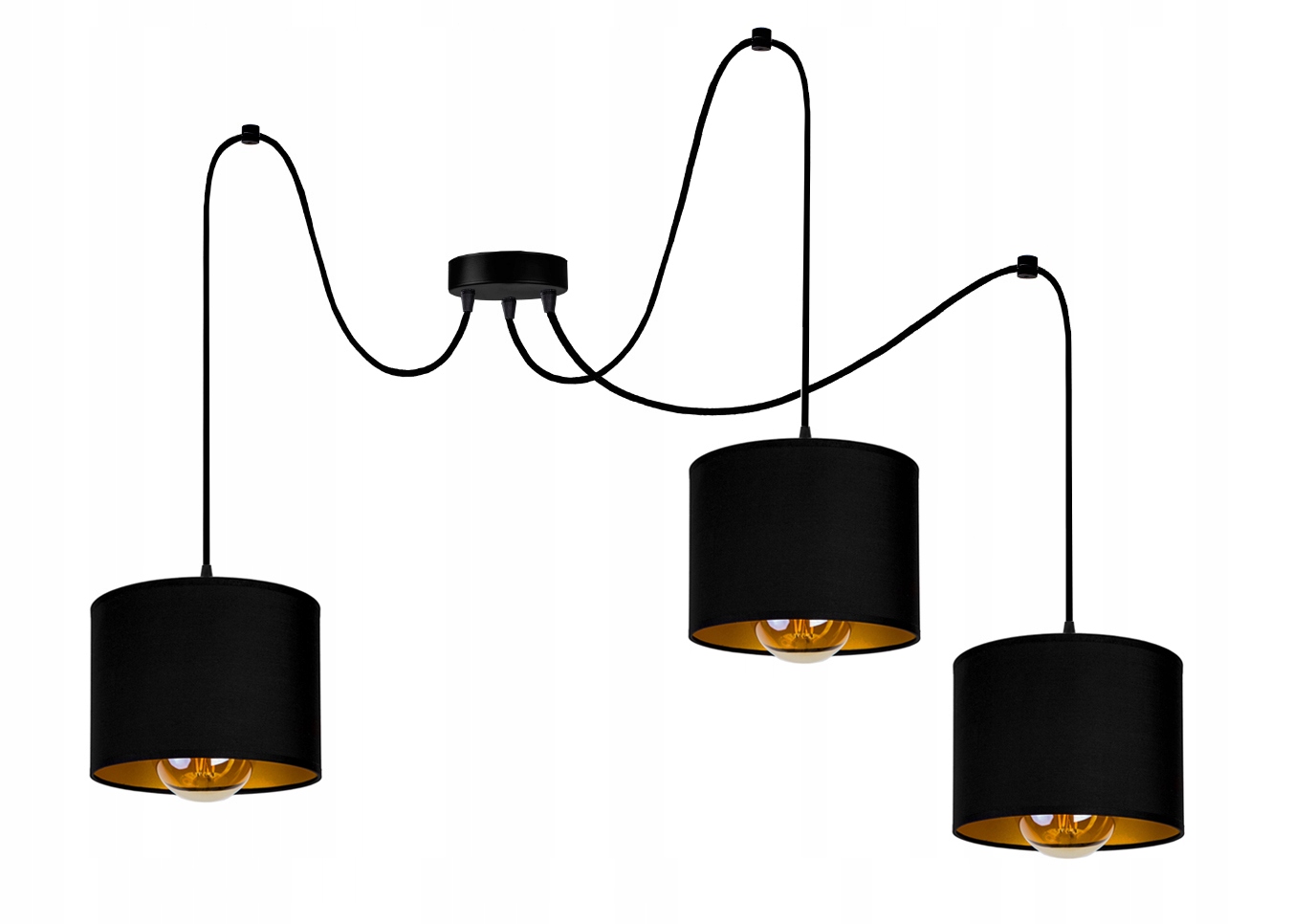 

Lampa Wisząca Sufitowa Żyrandol Loft Abażur Pająk