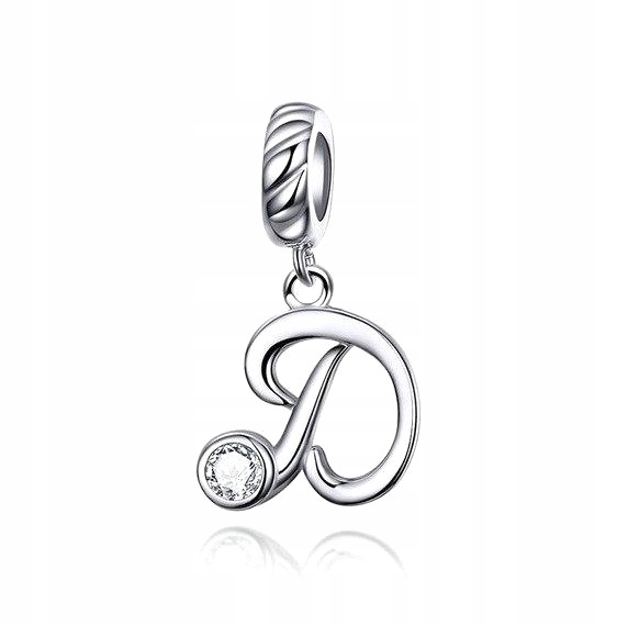 

Charms do Pandora Koralik beads Srebro litera D