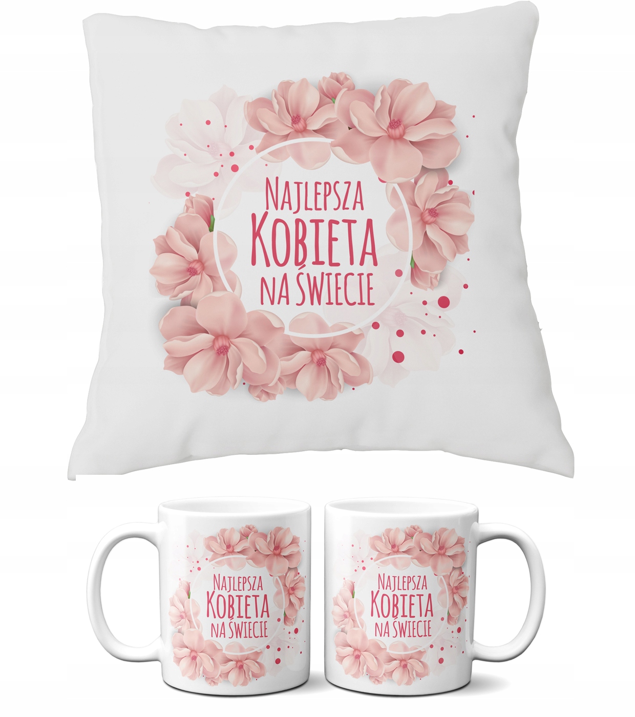 

Poduszka + Kubek Na Dzień Kobiet - Prezent!!