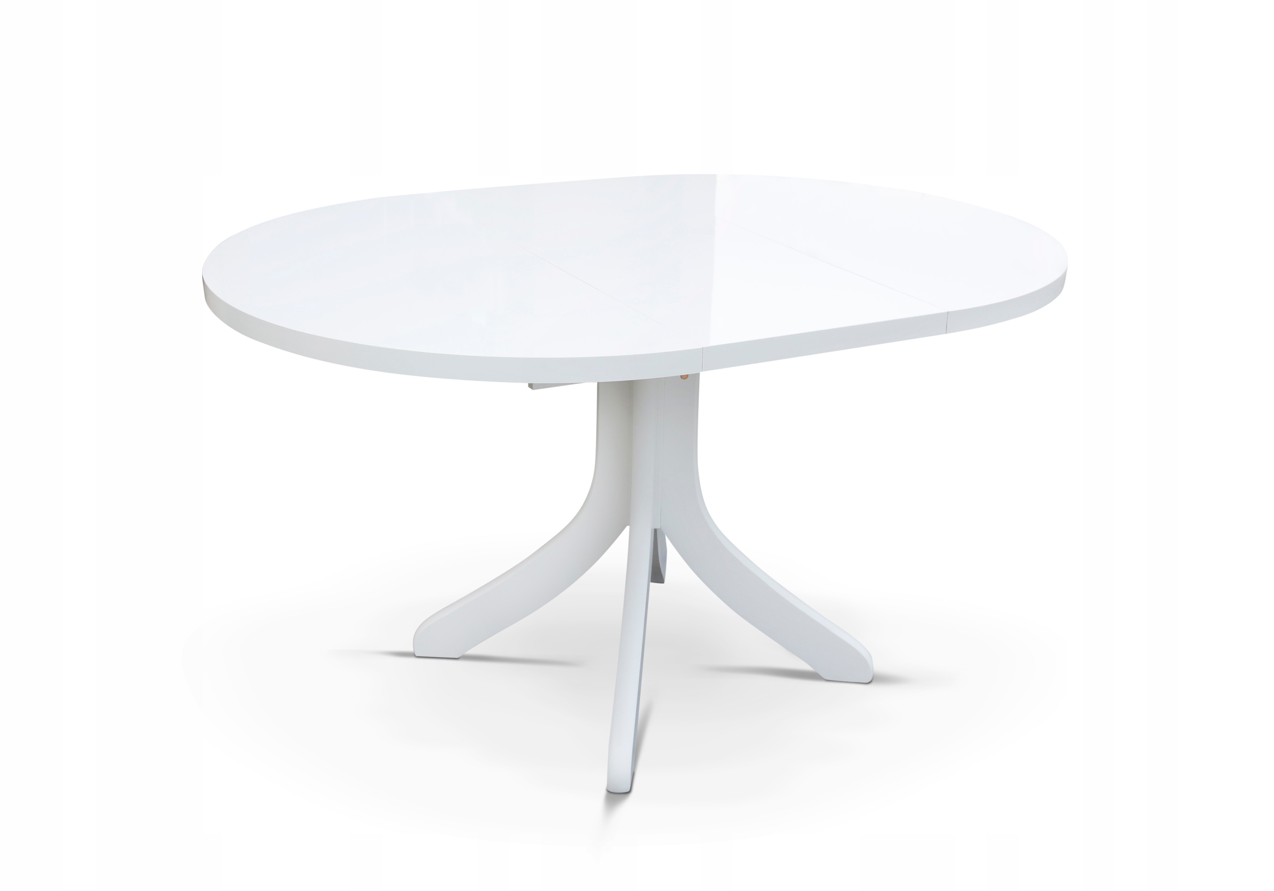 Stół okrągły biały różne kolory matowy 90/130 Kształt blatu okrągły