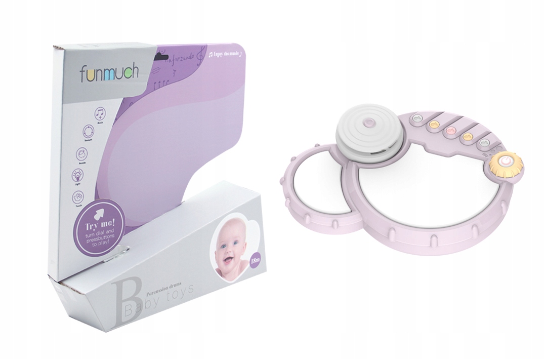 TAMBURYN INTERAKTYWNY INSTRUMENT DLA DZIECI 18M+