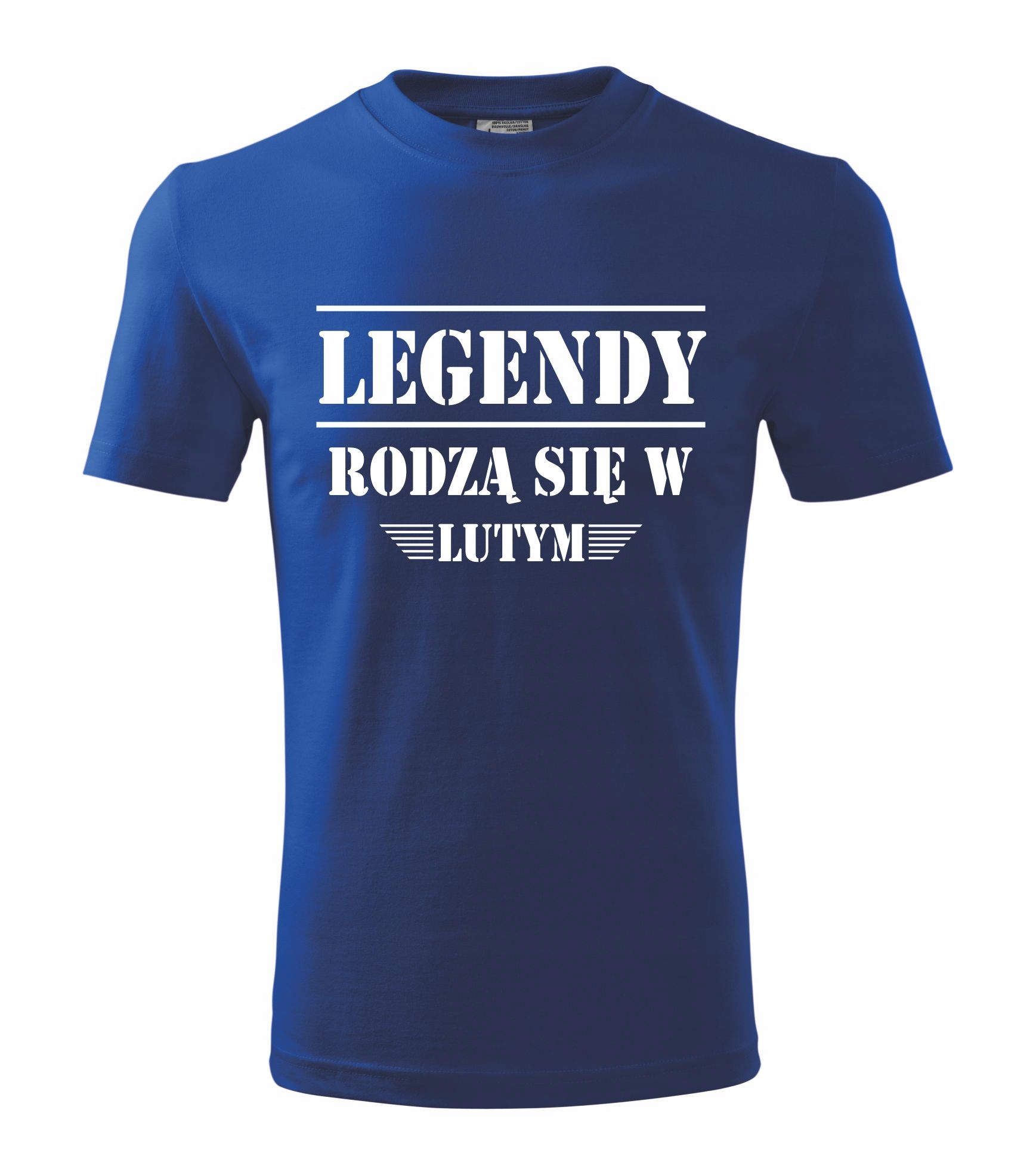 

Koszulka urodziny Legendy rodzą się w lutym XL