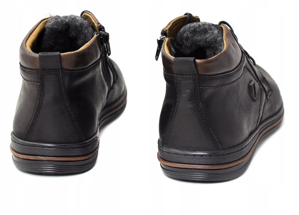 BUTY ZIMOWE SKÓRZANE OCIEPLONE G-3 CZARNY 44 Rozmiar 44