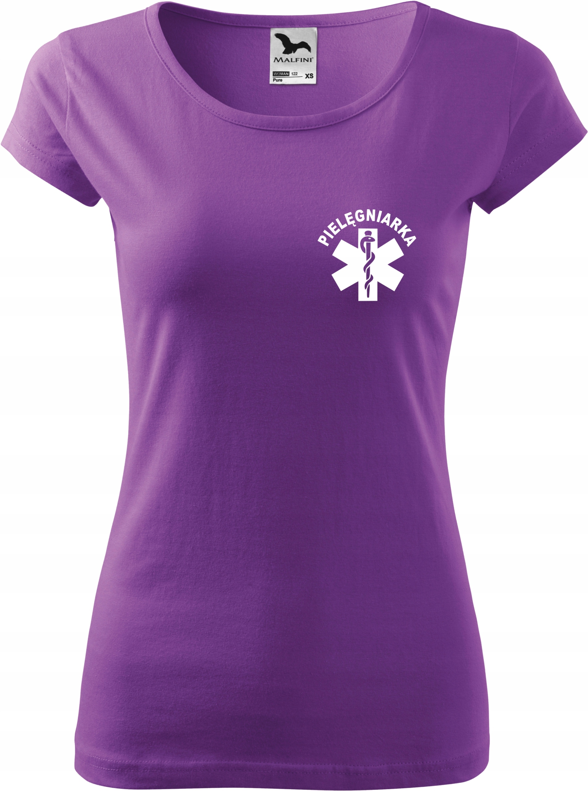 

Fiolet Damska koszulka medyczna Pure Pielęgniarka