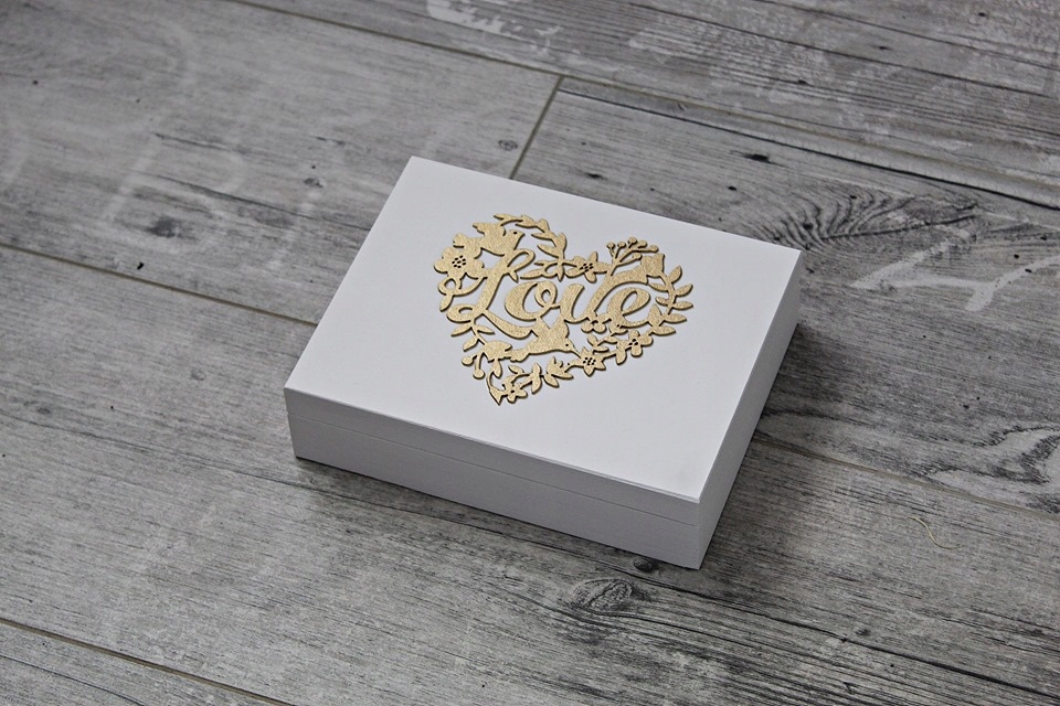 Pudełko na obrączki - Wasza Historia Miłosna Rodzaj pudełko z poduszką