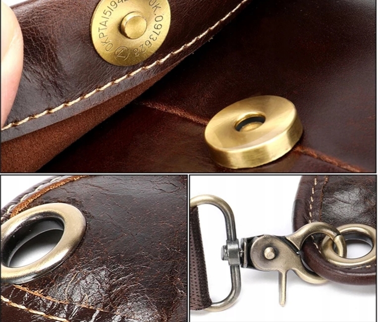 Saszetka Biodrówka torba nerka na udo WESTAL skóra Model 3237