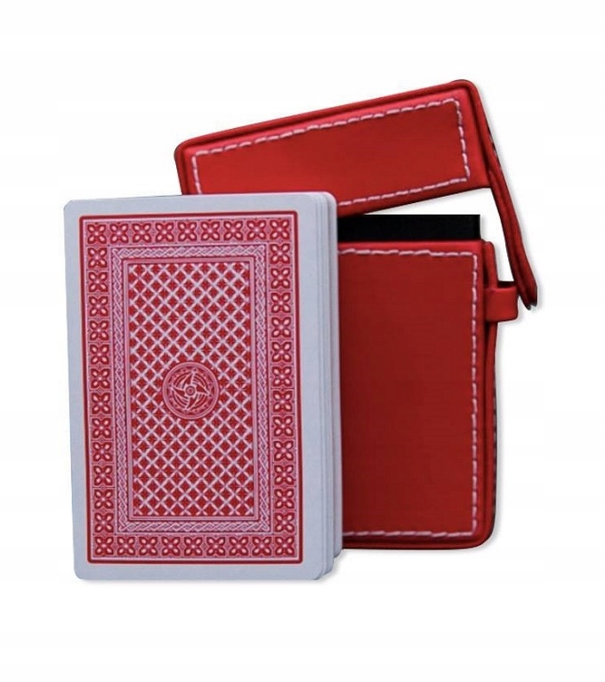 

Luksusowe Karty Talie Do Gry W Etui Skóra Poker