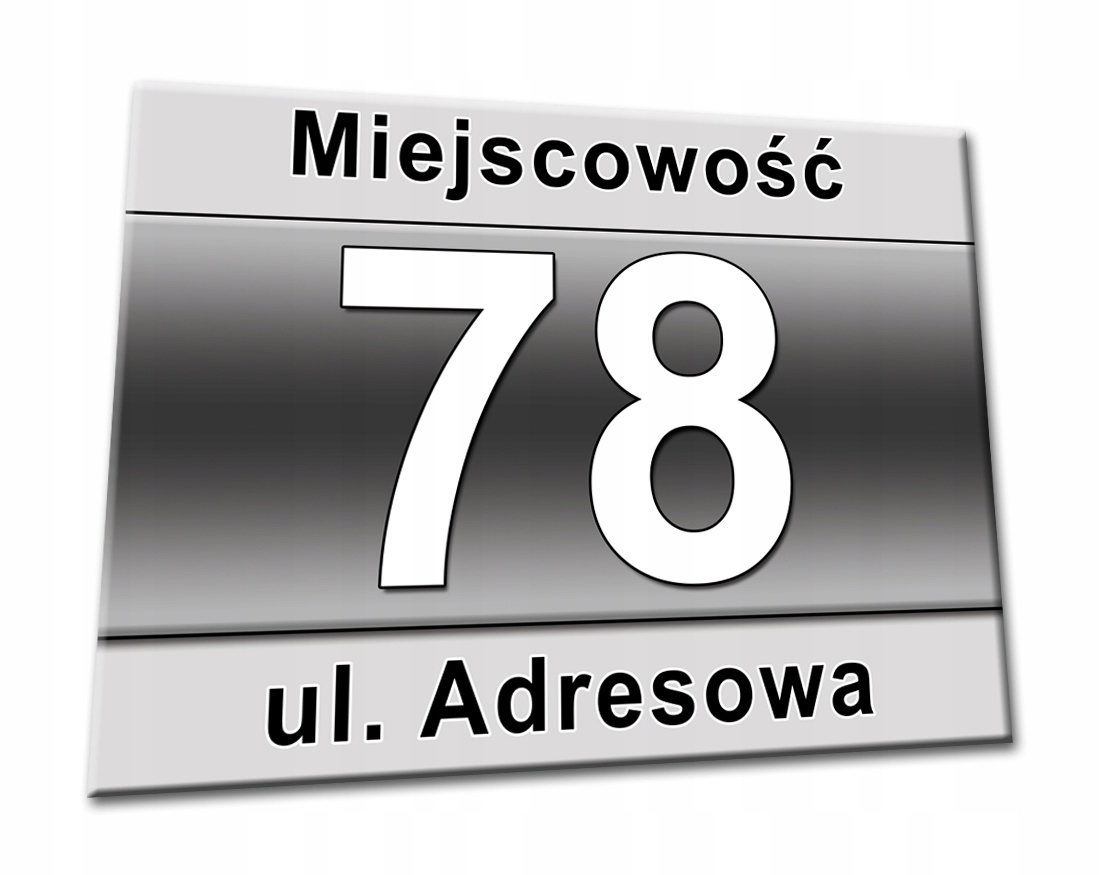 

Tabliczka Z Adresem adres dom numer domu tablica